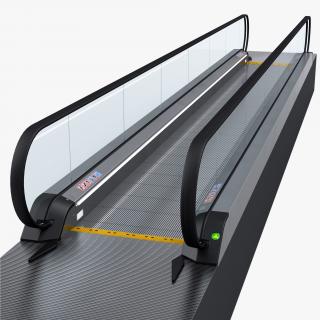 Airport Moving Walkway Rigged 3D model