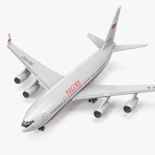 3D IL-96 Russian Presidential Aircraft Simple Interior Rigged model