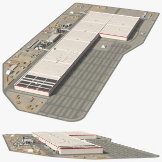 3D model Tesla Giga Nevada Factory