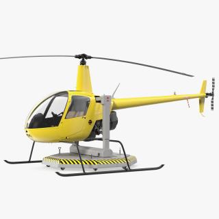 3D model Helicopter Trainer Yellow