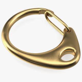 3D model Round Trigger Swivel Clip Gold