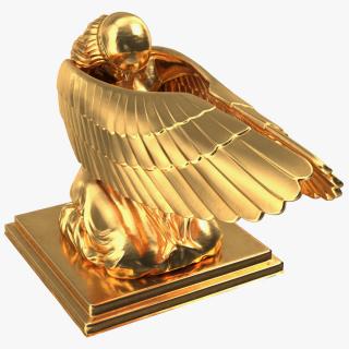 3D Ark of Covenant Angel Figure model