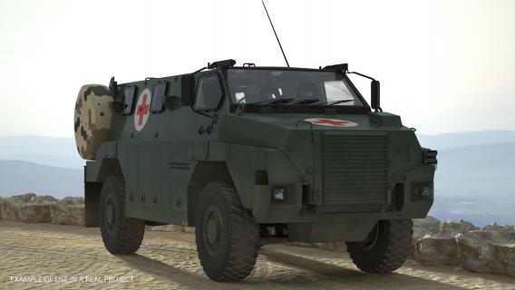 MPV Bushmaster 4x4 Medic 3D model