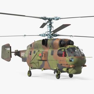 3D Kamov HH32A South Korea Air Force Helicopter Rigged