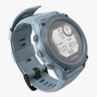 3D model Smartwatch Garmin G1 Hurricane Blue