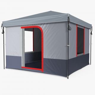 4 Person Cabin Camping Family Tent 3D model
