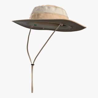 Khaki Fishing Hat 3D
