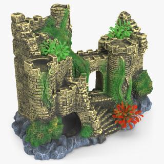 3D model Aquarium Object Castle Ruin Hideout