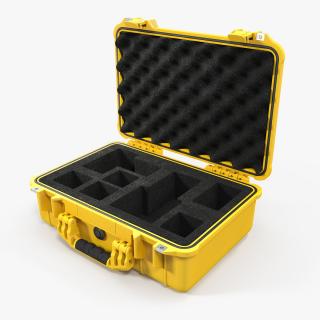 3D model Pelican Case Photo Foam Yellow