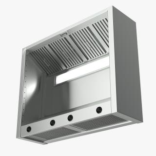 Ceiling Mounted Cooker Hood 3D