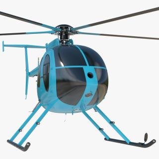 3D model Light Helicopter Exterior Only