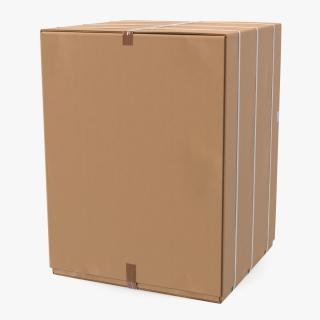 3D Large Shipping Cardboard Box model
