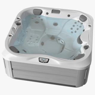 3D Jacuzzi J 335 Hot Tub White with Water model