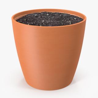 3D Pot with Soil model