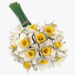 3D White Jonquil Bouquet