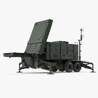 3D Patriot Radar AN MPQ53 Green model