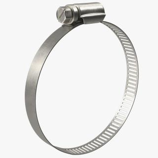 3D model Hose Clamp with Thumb Screw 46 70mm