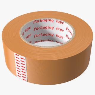 3D Scotch Tape Large Roll Brown model