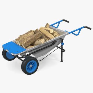 3D model Garden Cart with Firewood