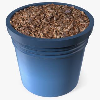 Plant Pot Dark Blue 3D model