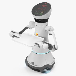 3D Careobot 4 with Medical Tray model