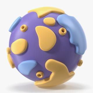 Cartoon Planet Mercury 3D