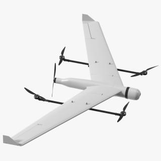 ZALA VTOL Unmanned Aerial Vehicle Rigged for Cinema 4D 3D model