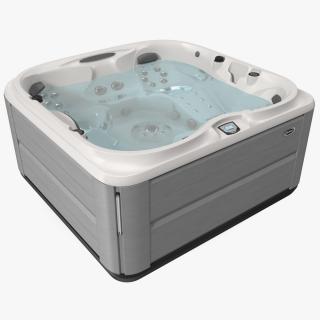 3D model Jacuzzi J475 Spa Hot Tub Grey with Water