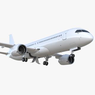 Narrow Body Airliner Rigged 3D