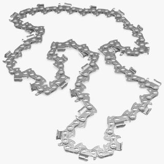 Steel Chain for Chainsaw 3D model