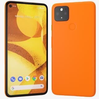 5G Mobile Phone Cheeky Orange 3D model