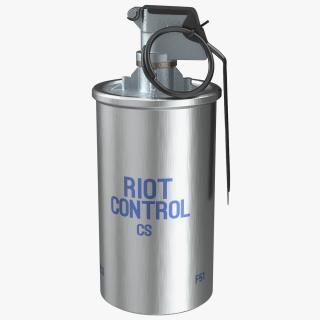 ABC M7A2 Riot Control CS Hand Grenade 3D