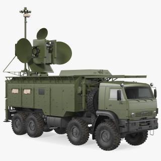 3D model Krasukha 4 1RL257 Mobile Electronic Warfare System
