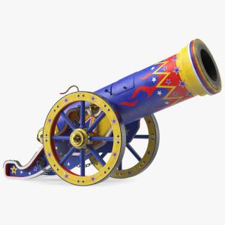 3D Vintage Circus Cannon