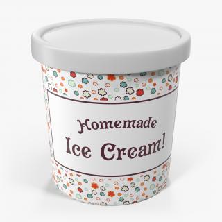 Ice Cream Pint Container 3D model