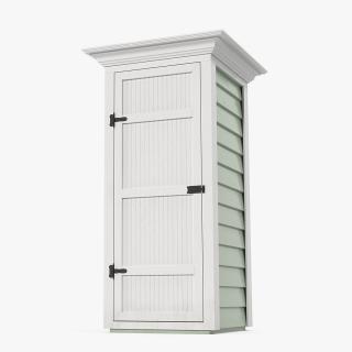 Vertical Utility Shed Tool Storage Unit 3D model