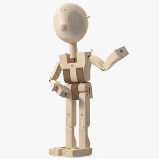3D model Raw Wooden Man Shows