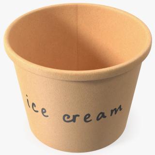 3D model Ice Cream Paper Cup Empty