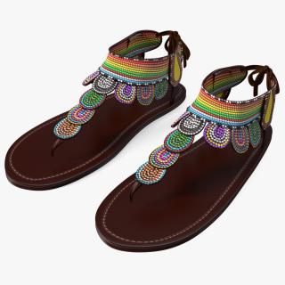 3D African Women Sandals