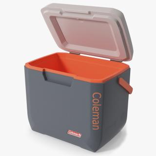 Coleman Cool Box 28 QT Gray Rigged 3D model