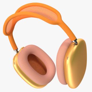 Headphones Orange 3D