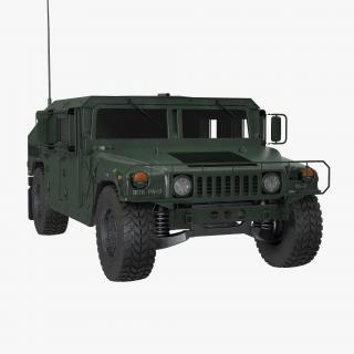 3D Humvee M1151 Simple Interior model