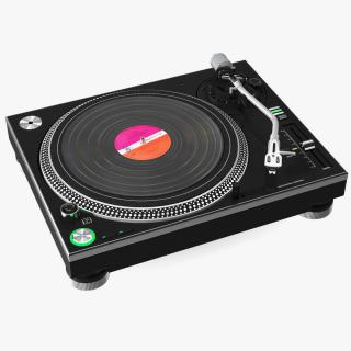 3D Professional DJ Turntable With Vinyl