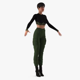 3D model Woman in Casual Street Clothes