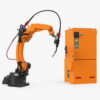 Generic Welding Robot with Power Supply 3D model