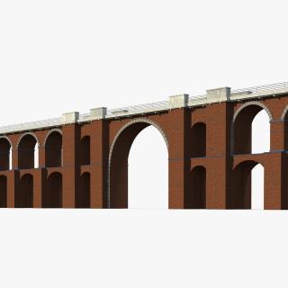3D model Brick Railway Bridge