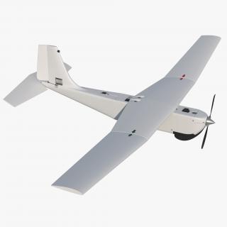 3D Hand Launched Unmanned Aircraft System UAS RQ-20B Puma Rigged