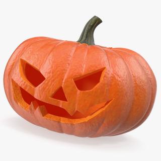 3D Scary Halloween Pumpkin model