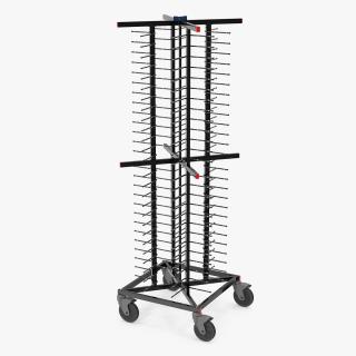 Stainless Steel Professional Plate Rack 3D model