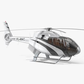 3D Airbus H120 Lightweight Helicopter Rigged